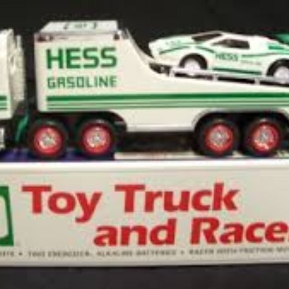 HESS VINTAGE 1991 TOY TRUCK AND RACER NEW IN ORIGINAL BOX - Picture 1 of 7